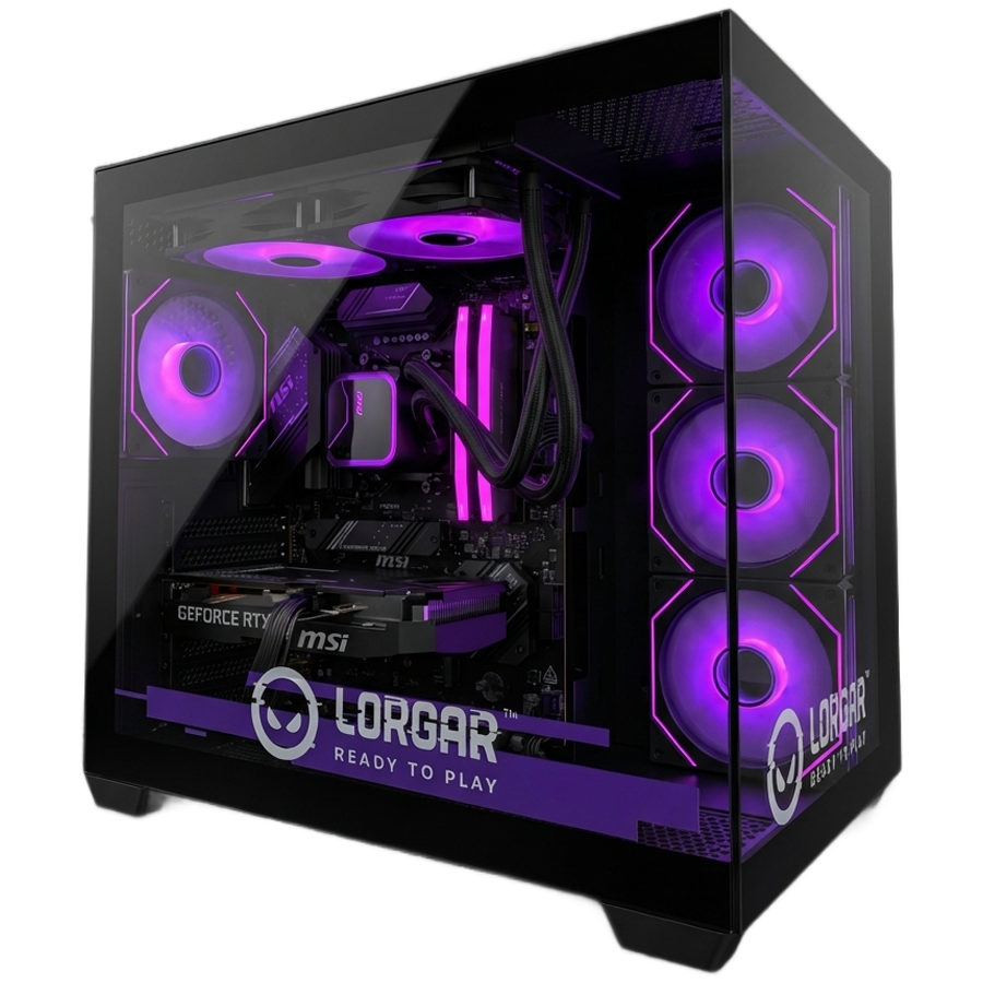 Lorgar Advanced A201 - AMD 7500F 6C/12T - 32GB RAM, 1TB SSD, RTX 5060Ti