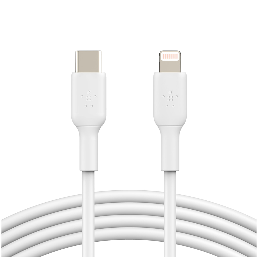 BELKIN Lightning to USB-C Cable PVC, 1M, White