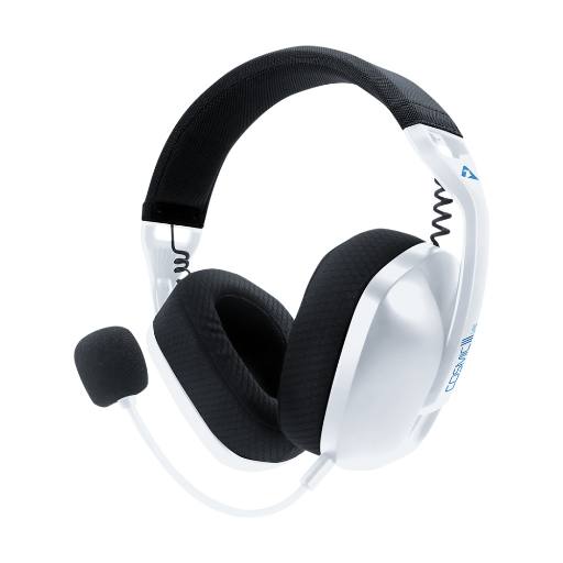 [28906] Armaggeddon COSMIC-III LITE Gaming Headset USB+3.5mm+2.4G+BT Fabric White