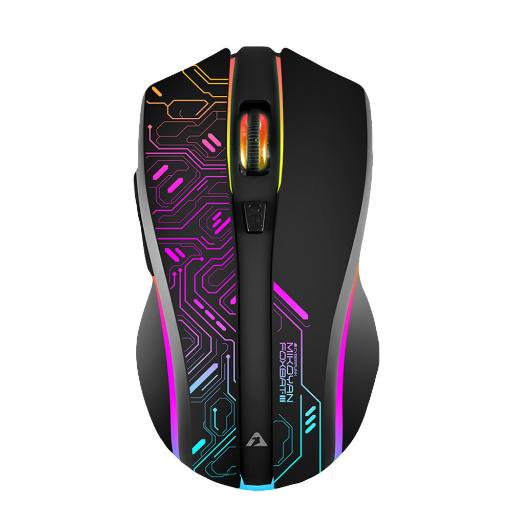 [28901] Armaggeddon Gaming Mouse Wired+2.4G Recharge FOXBAT-III CYBERPANK Black