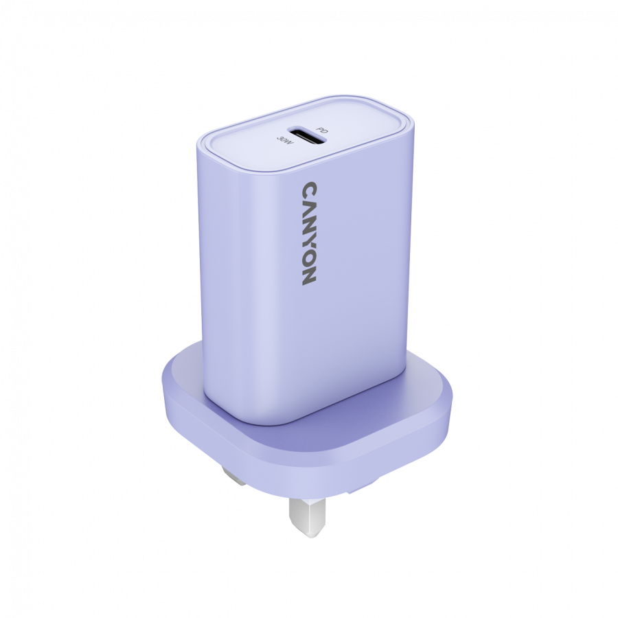 [CNE-CHAP30CLPU-UK] CANYON charger OnCharge 30CL Max Power 30W 1xPD UK Purple