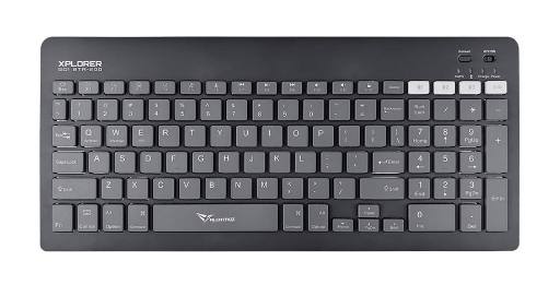 [28891] Alcatroz XPLORER GO! BTR 200 Wireless Mini Keyboard 2.4G+BT Slate Black