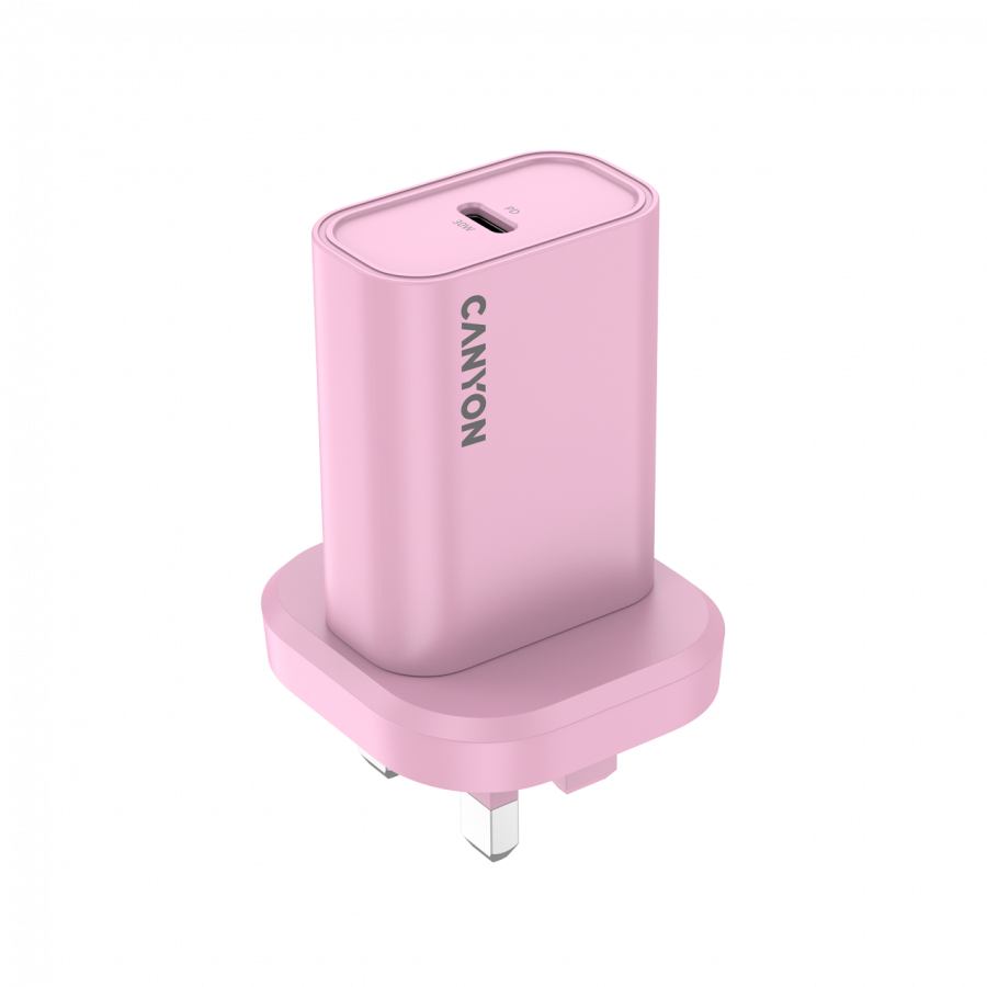 [CNE-CHAP30CLPK-UK] CANYON charger OnCharge 30CL Max Power 30W 1xPD UK Pink