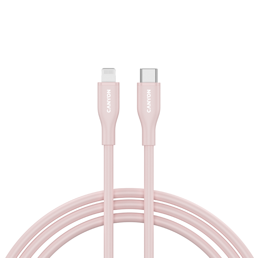 CANYON cable CLNM60 C-L 60W MFI 1m Silicon Pink