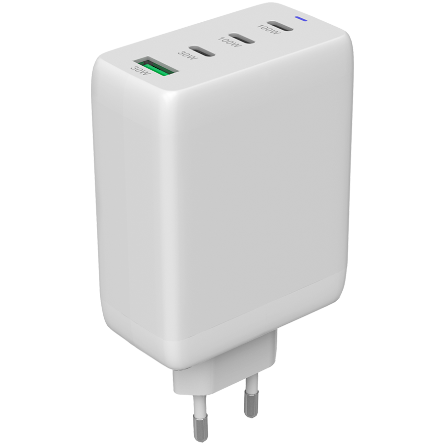 [CNS-CUW100ACC] CANYON charger CU100ACC GaN 100W 3xPD 1xQC EU White