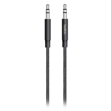 BELKIN CABLE,PREMIUM,3.5MM AUDIO,BRAIDED,4 ,BLACK