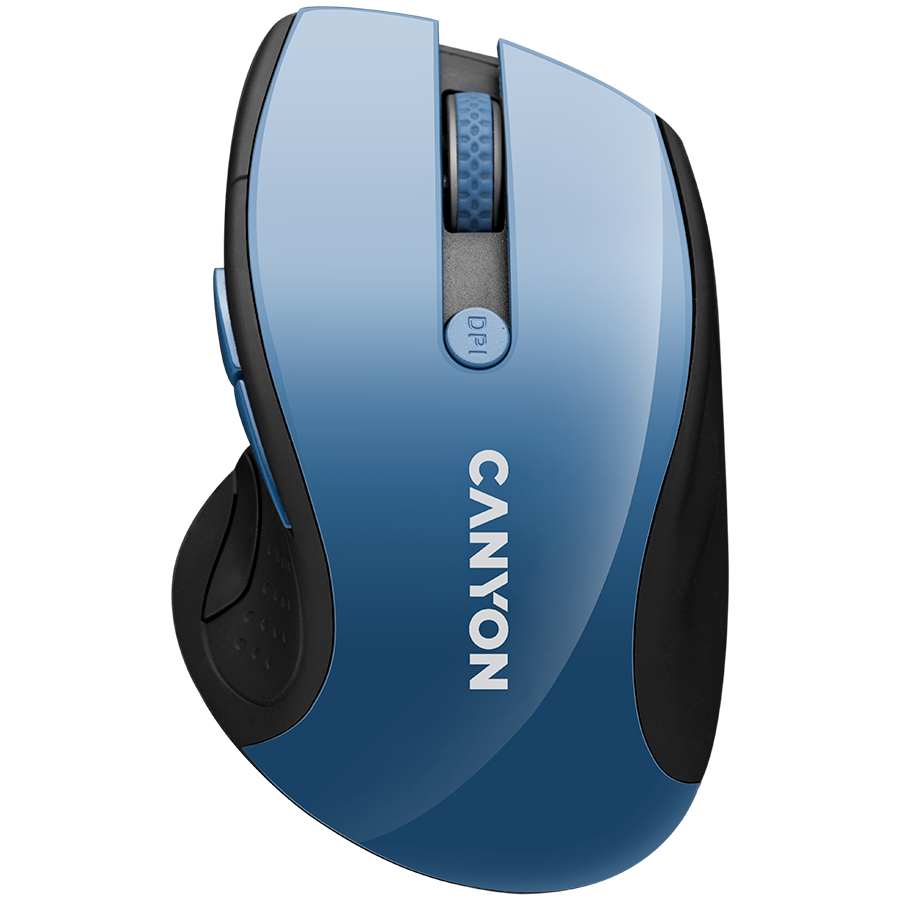 Canyon mouse MW-01 BlueLED Wireless Blue Grey