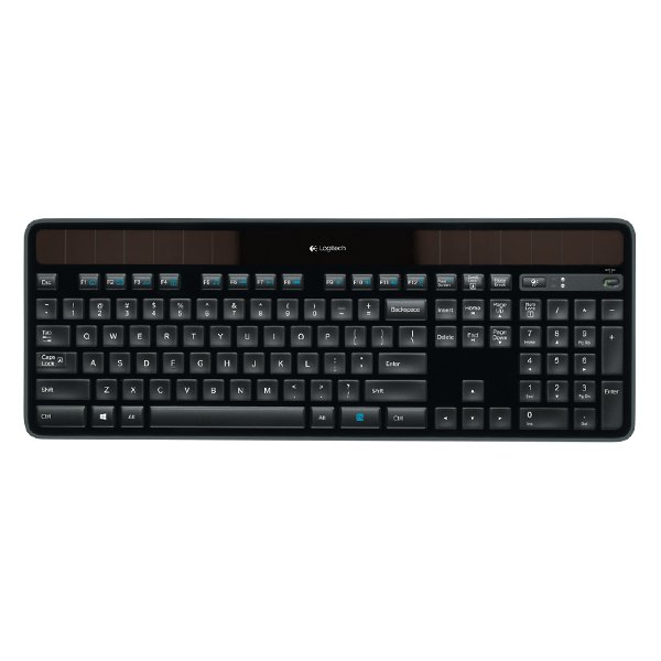 Logitech K750 Wireless Solar Keyboard - Black - UK
