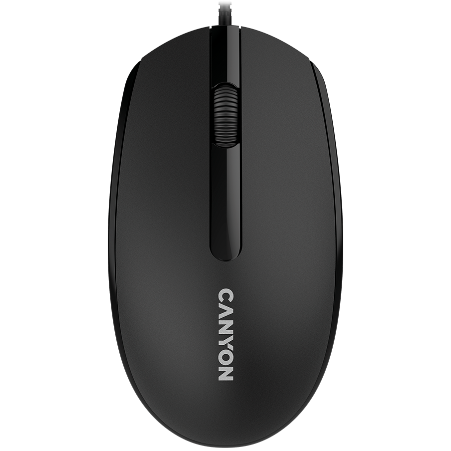 [CNE-CMS10B] Canyon M-10, Canyon Wired optical mouse with 3 buttons, DPI 1000, with 1.5M USB cable, black