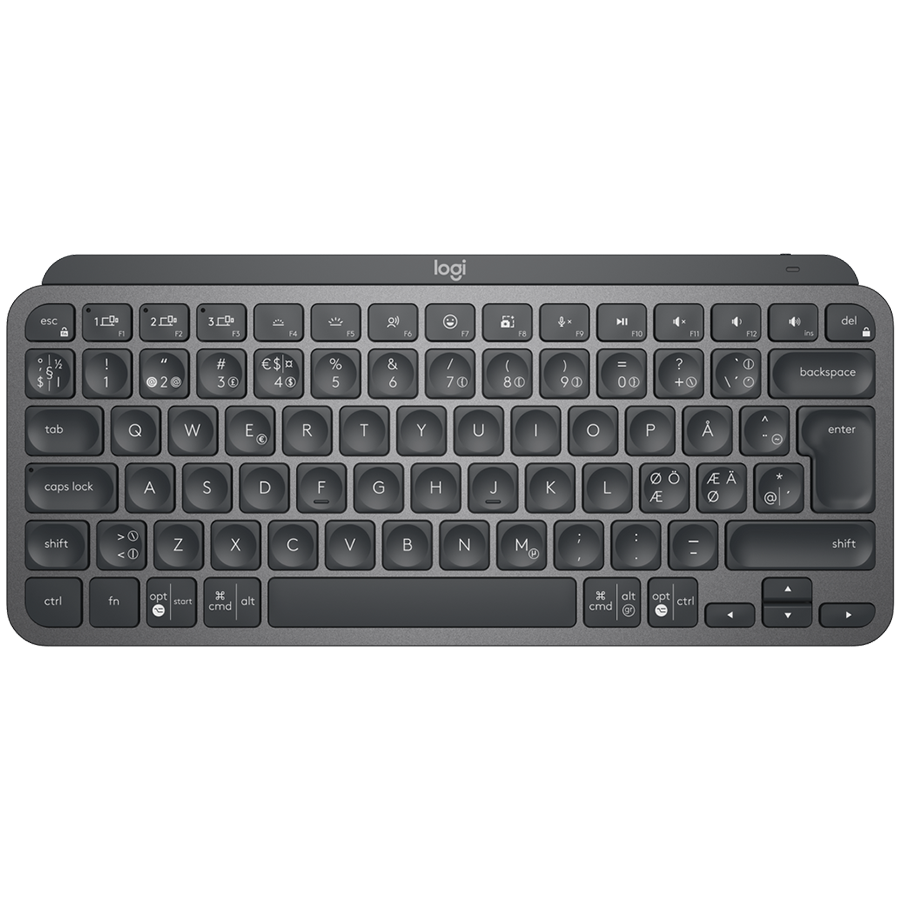 Logitech MX Keys Mini Bluetooth Illuminated Keyboard - Graphite - Nordic