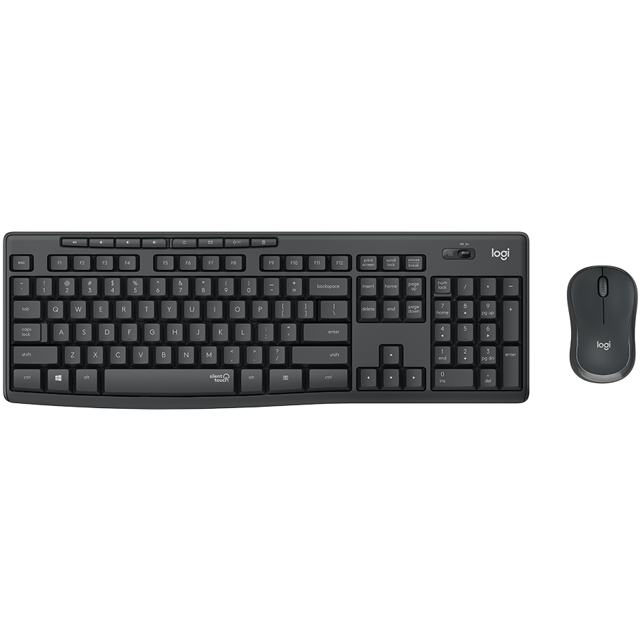 [920-009807] Logitech MK295 Silent Wireless Combo - Graphite - Russian (920-009807)