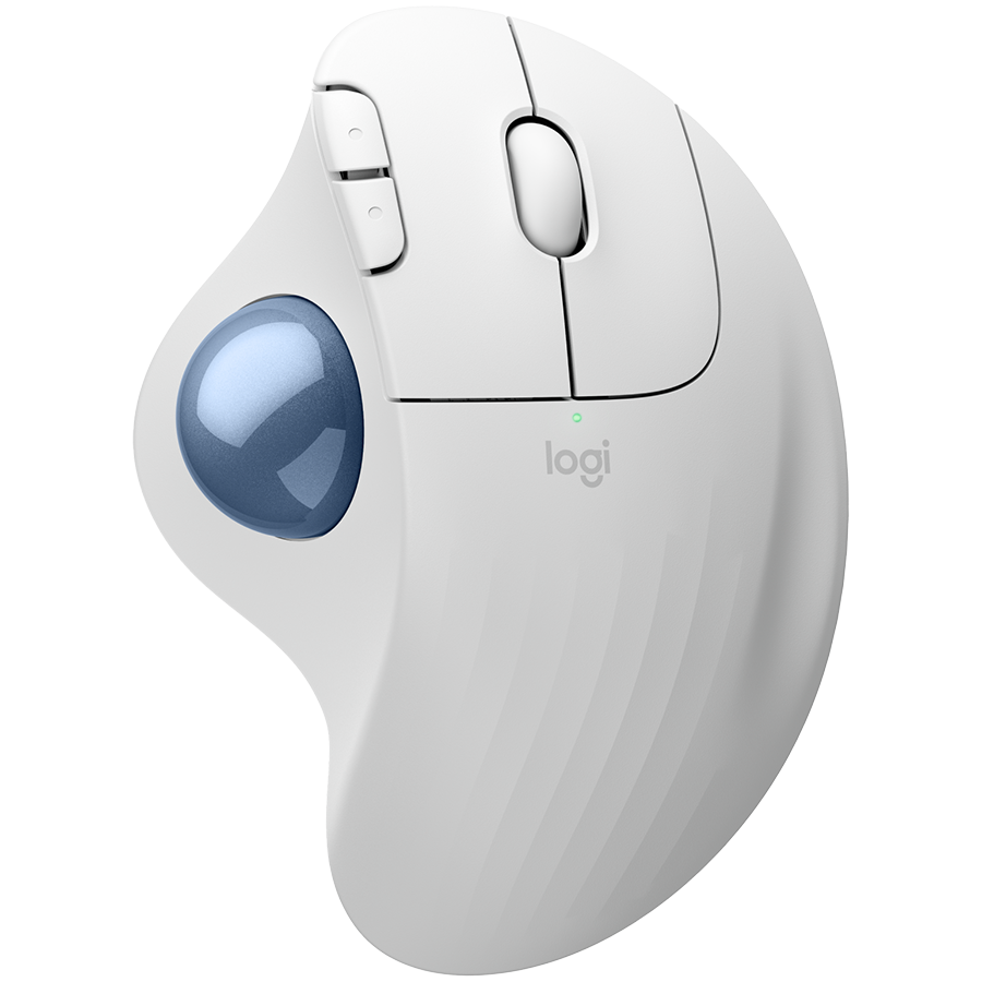 [910-007030] Logitech Ergo M575S Wireless Trackball - OFFWHITE+BLUE Ball - BT