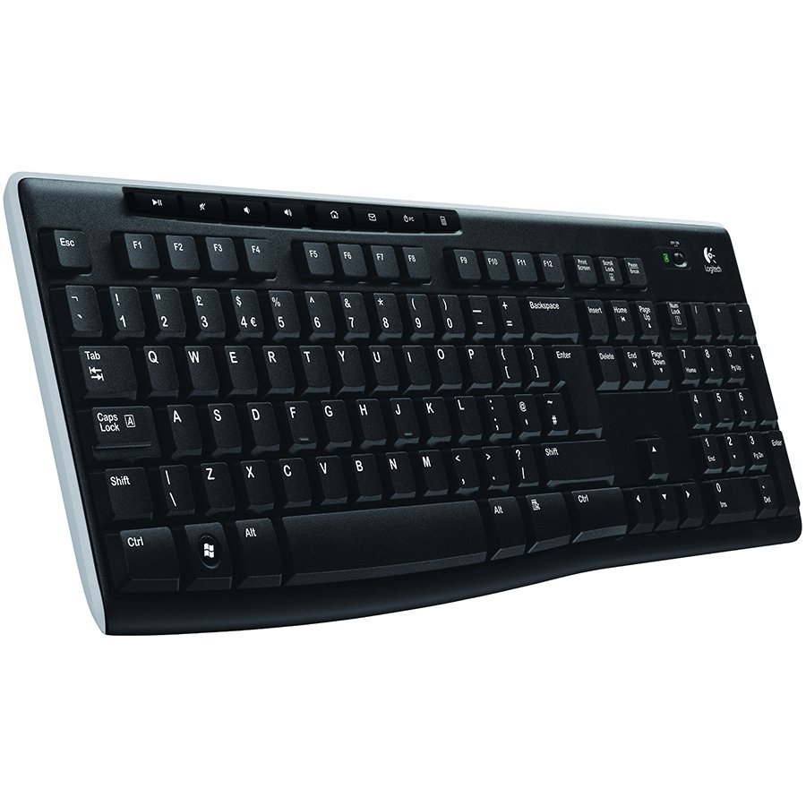 [920-003738] Logitech K270 Wireless Keyboard - Black - US Int'l - Eer