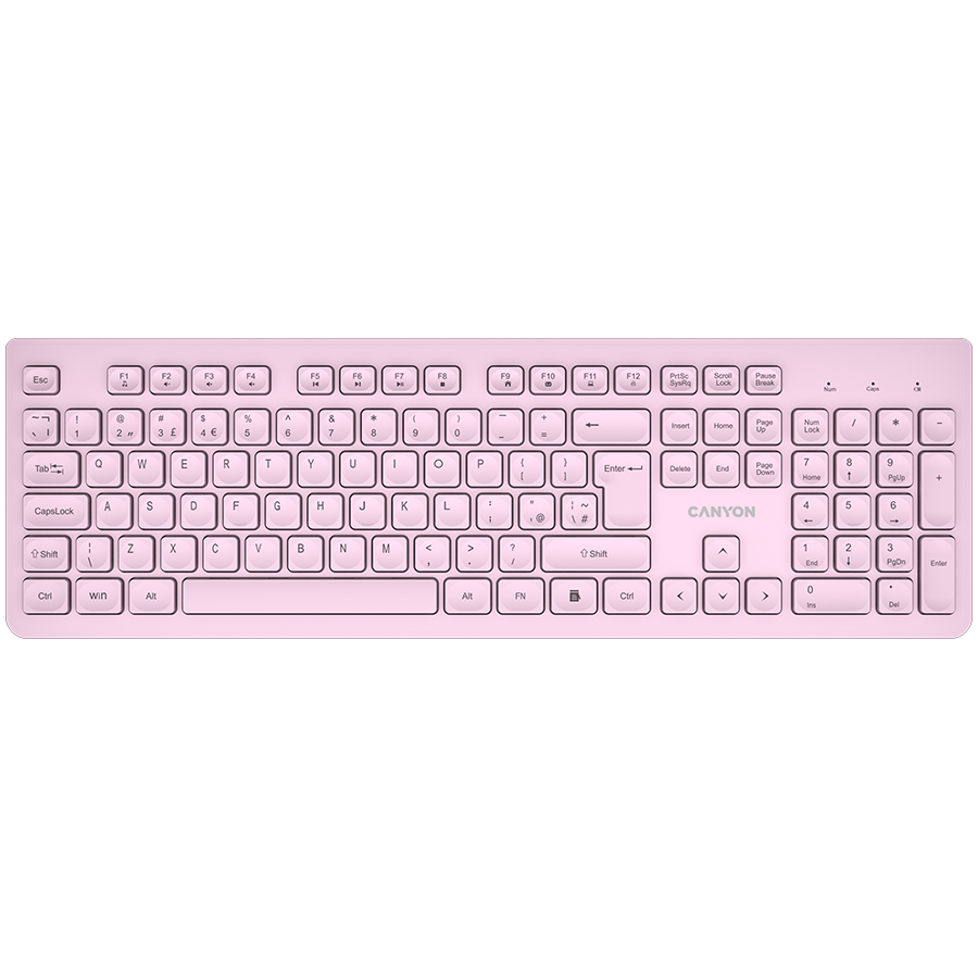 [CNS-HKBW01P] Canyon keyboard HKB-W01 UK/US AAA Wireless Pink