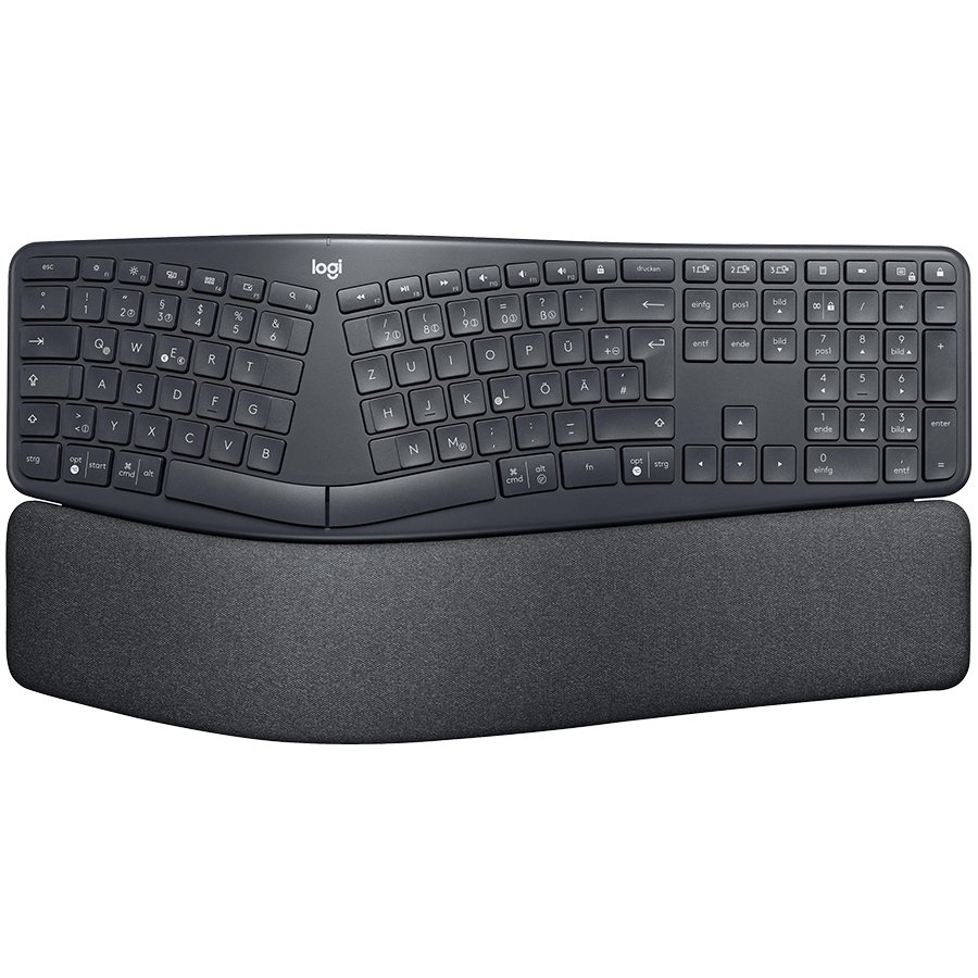 [920-010352] Logitech K860 Ergo Bluetooth keyboard - Graphite - US Int'l (920-010352)