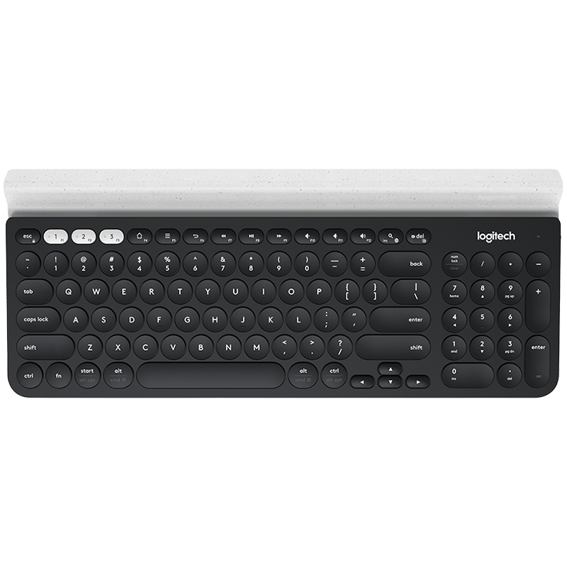 [920-008041] Logitech K780 Multi-Device Wireless Keyboard - Dark GREY/SPECKLED White - UK - 2.4GHZ/BT