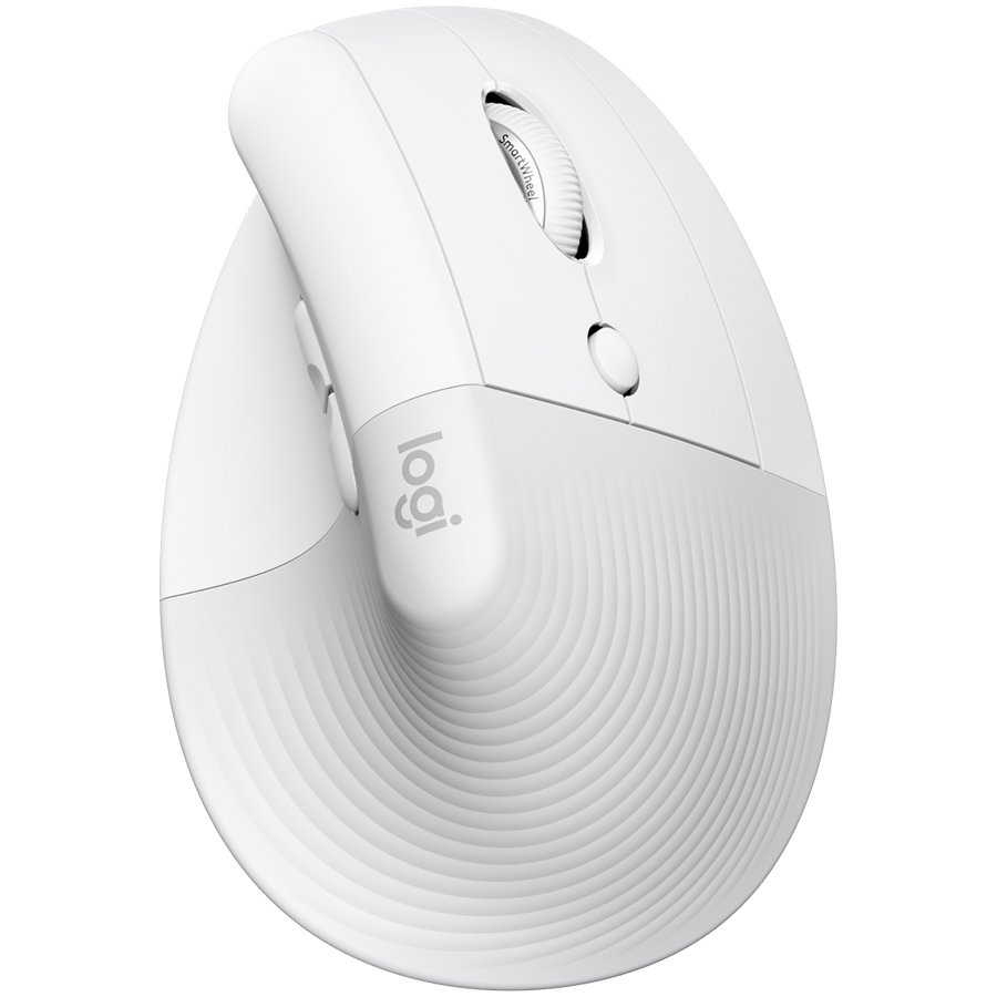 [910-006475] Logitech Lift Bluetooth Vertical Ergonomic Mouse - OFF-WHITE/PALE Grey (910-006475)