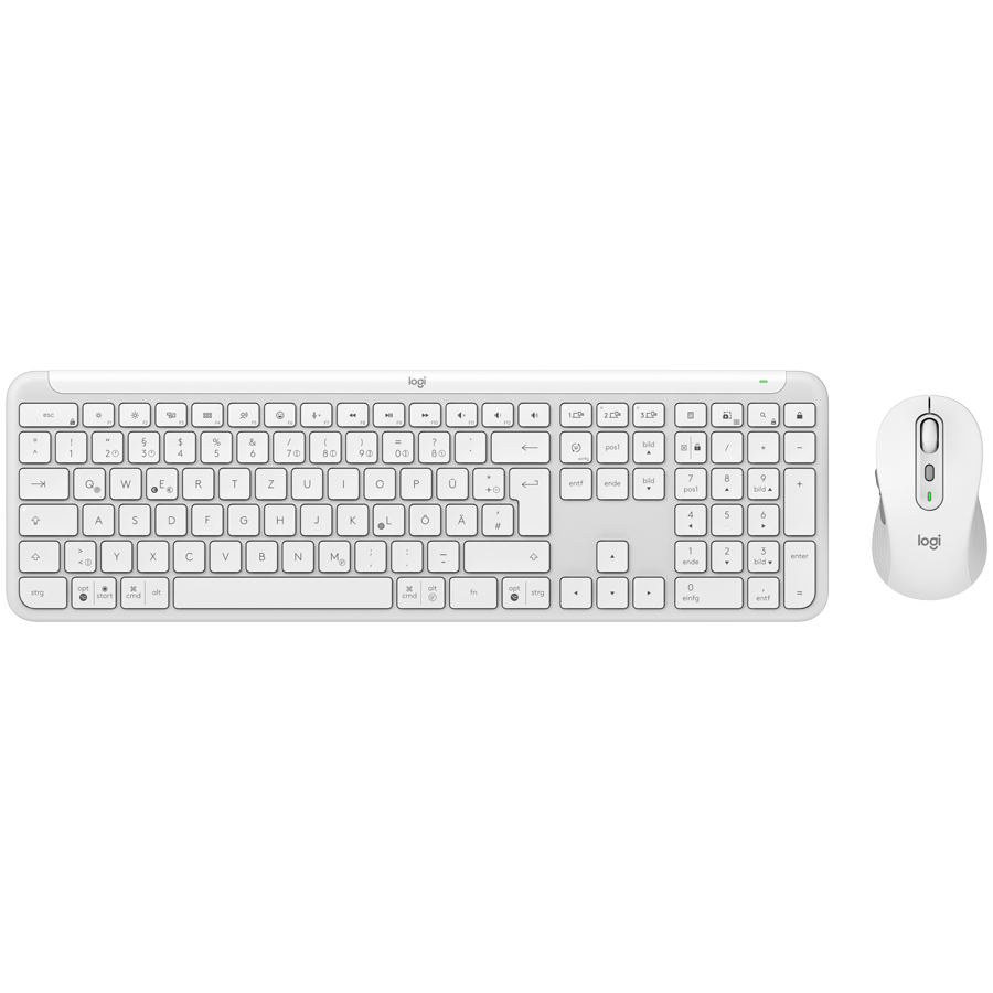 [920-012491] Logitech Signature Slim Combo MK950 - Off White - US Int'l - 2.4GHZ/BT