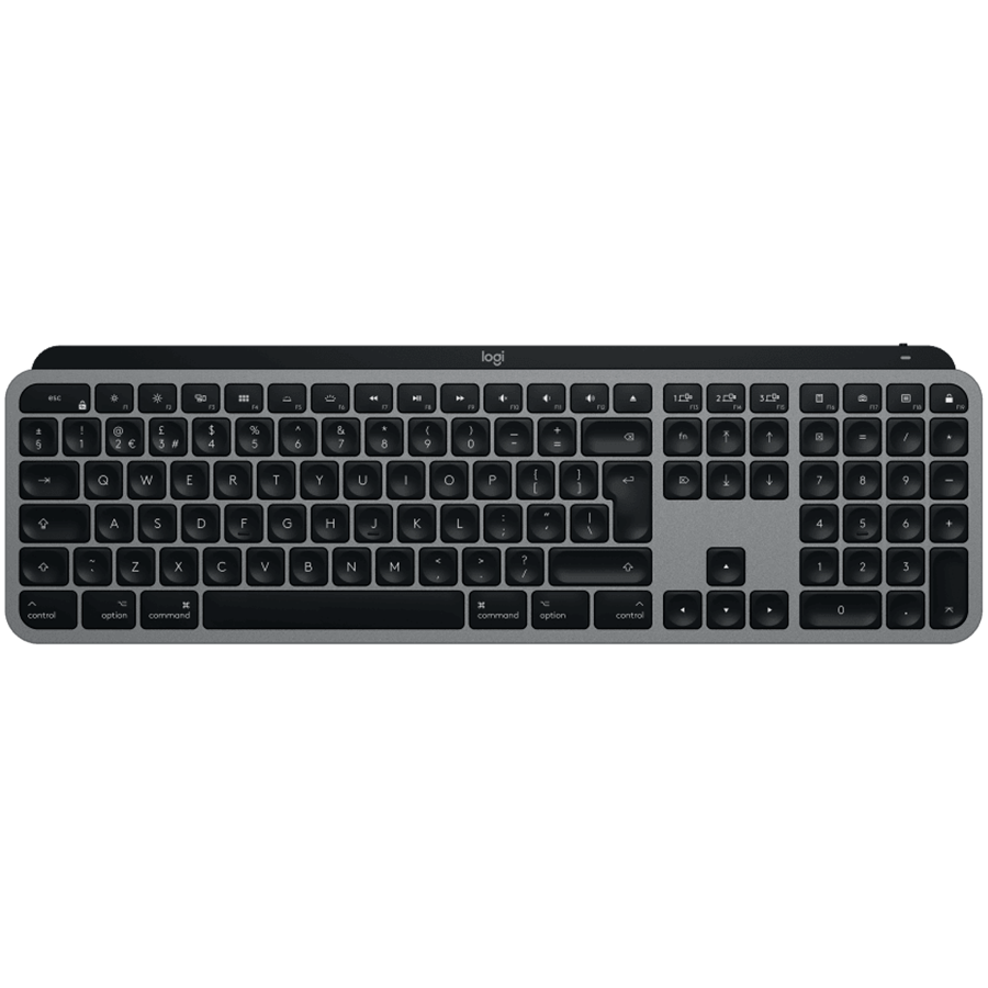 Logitech MX Keys for MAC Bluetooth Illuminated Keyboard - Space Grey - UK