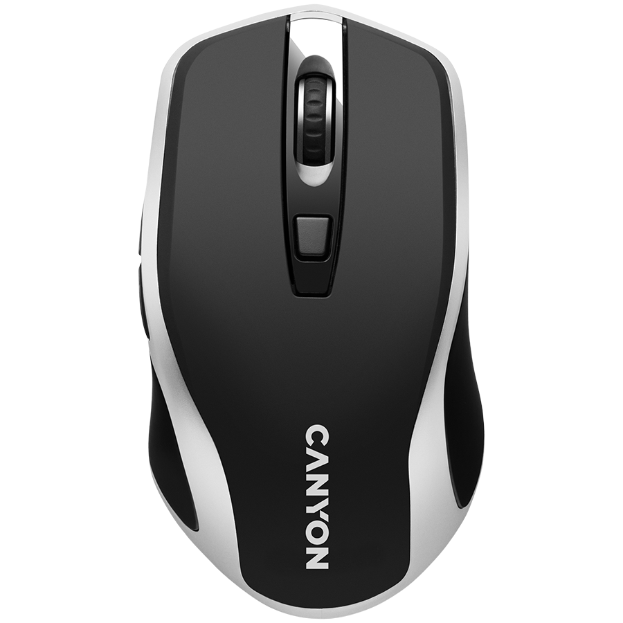 [CNS-CMSW19B] Canyon mouse MW-19 Wireless Charge Black Silver