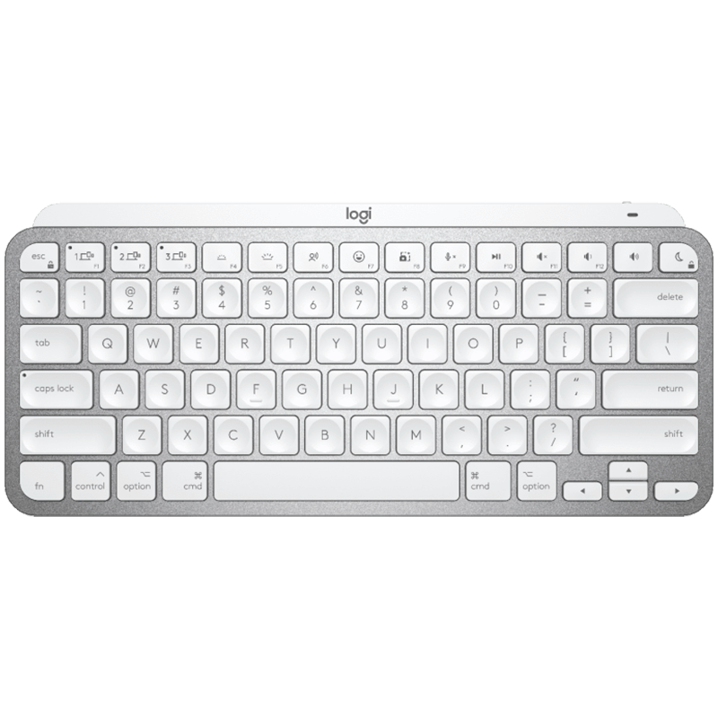 Logitech MX Keys Mini For MAC Bluetooth Illuminated Keyboard - Pale Grey - US Int'l