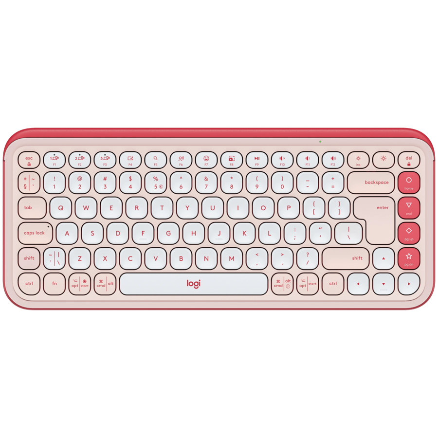 Logitech Pop Icon Keys - Rose - Us Int'l - BT