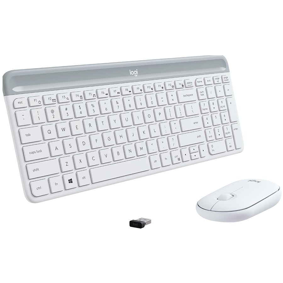 Logitech MK470 Slim Wireless Combo - Off-white - US Int'l