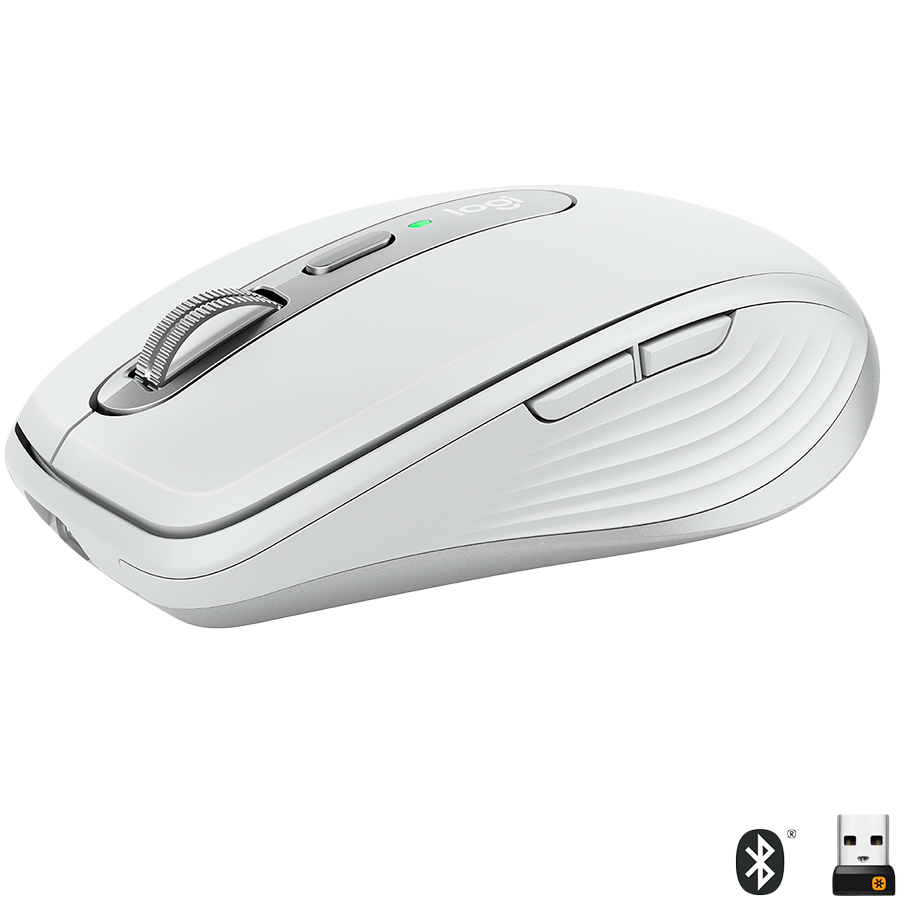 [910-005991] Logitech MX Anywhere 3 for Mac Bluetooth Mouse - Pale Grey