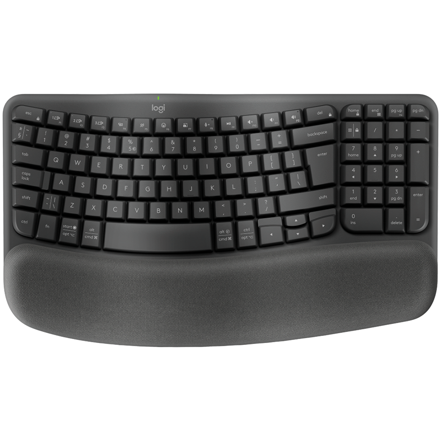 [920-012307] Logitech Wave Bluetooth ergonomic keyboard - Graphite - Cze-sky