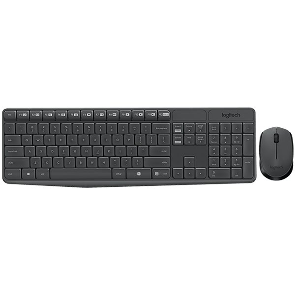 Logitech MK235 Wireless Combo - Grey - US Int'l