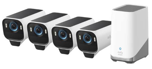 Anker Eufy Security Camera Kit  eufyCam S3 Pro 4Pack & Homebase3