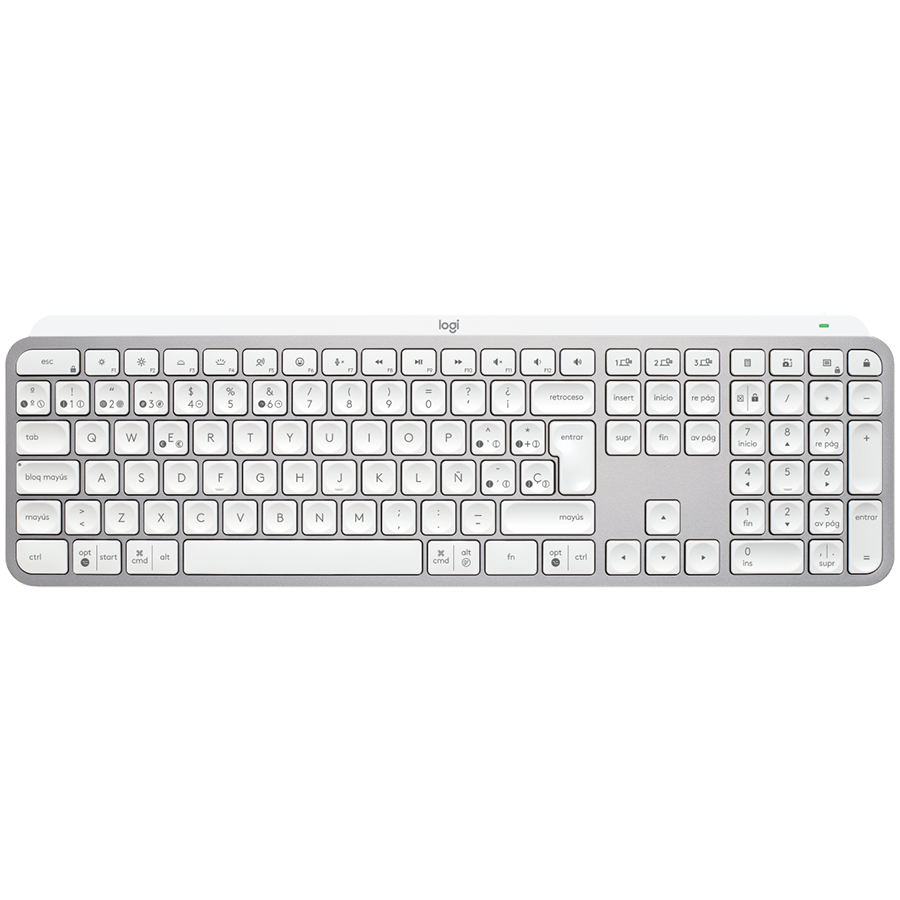 Logitech MX Keys S Bluetooth Illuminated Keyboard - Pale Grey - US Int'l