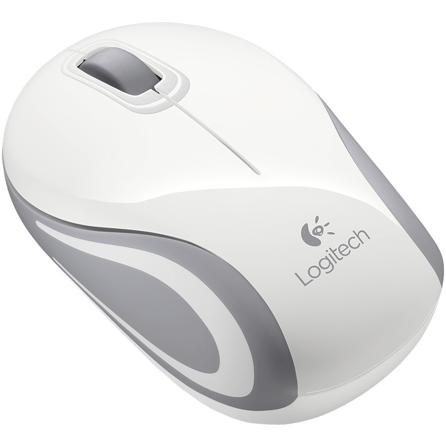 Logitech M187 Wireless Mini Mouse - White
