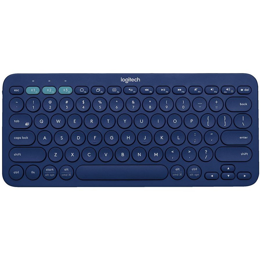 Logitech K380 Multi-Device Bluetooth Keyboard - Blue - UK