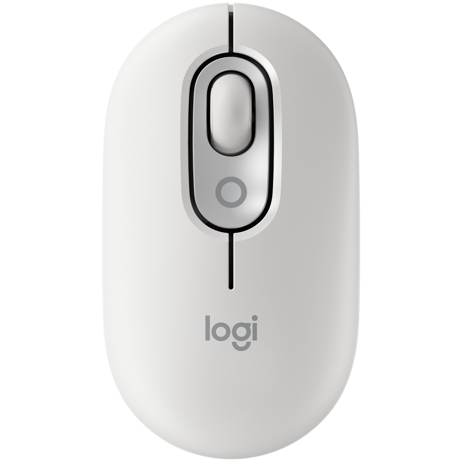 [910-007411] Logitech Pop Mouse with emoji - Off-white - BT