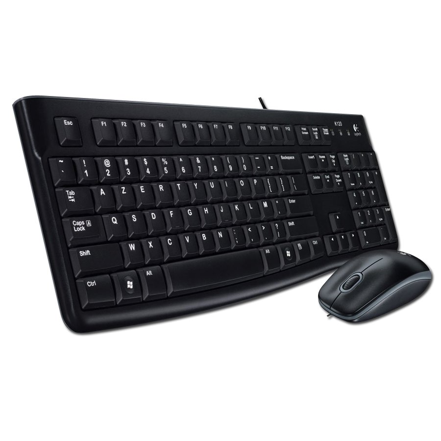 [920-002542] Logitech MK120 Corded Combo - Black - USB - Hungarian