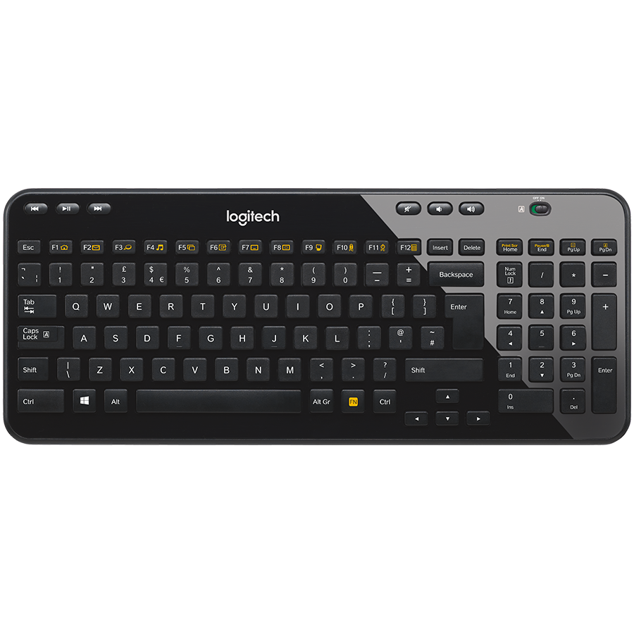 [920-003082] Logitech K360 Wireless Keyboard - Black - UK