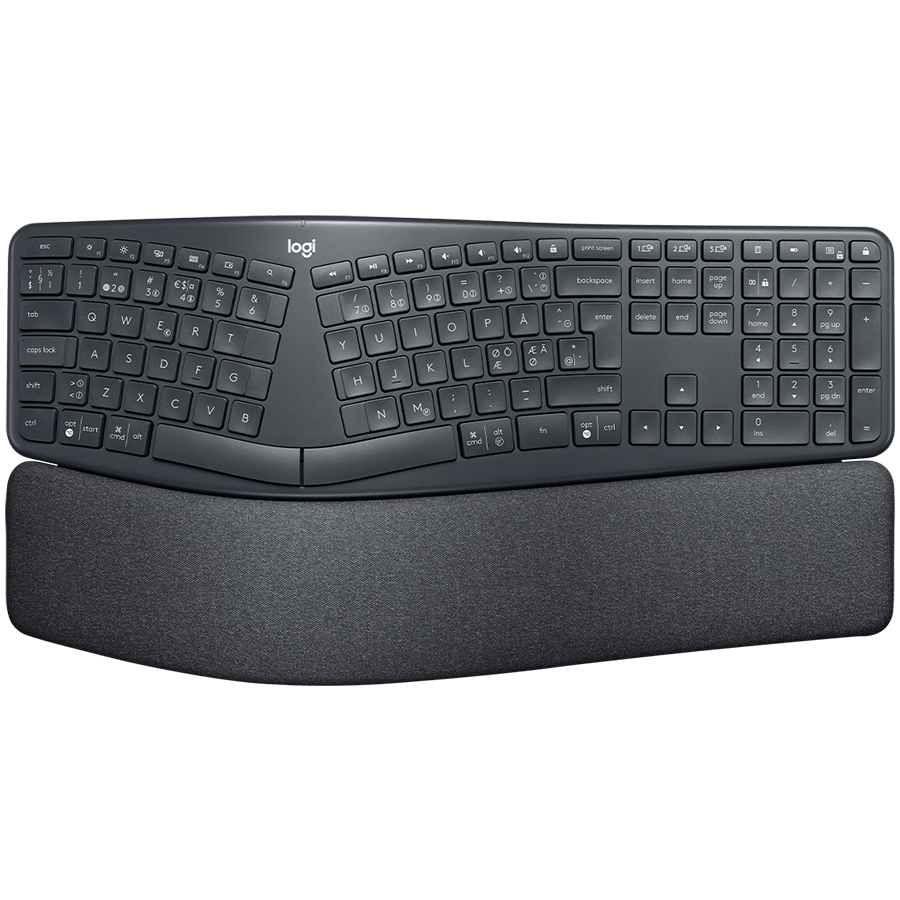 Logitech K860 Ergo Bluetooth keyboard - Graphite - French
