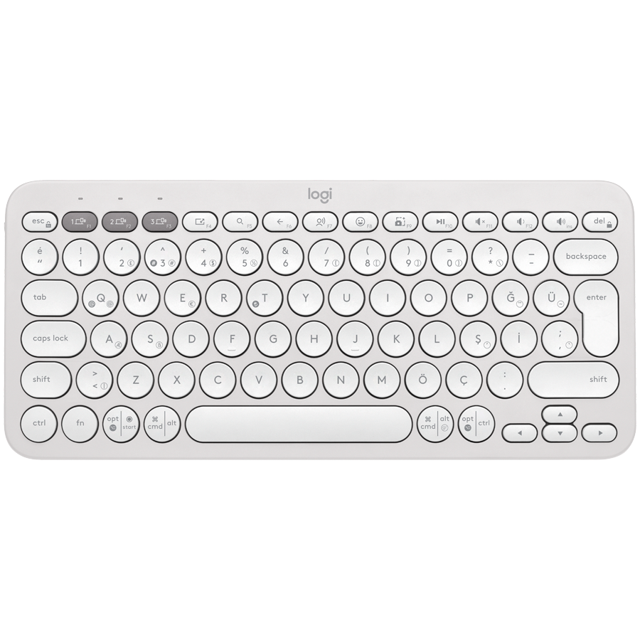 Logitech K380S Bluetooth Keyboard - Tonal White - UK