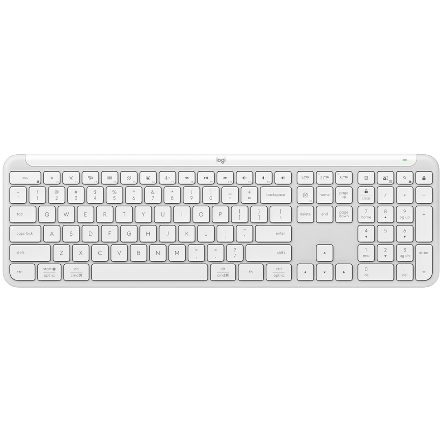 [920-012466] Logitech Signature Slim Wireless Keyboard K950 - Off White - Us INT'L - 2.4GHZ/BT - INTNL-973