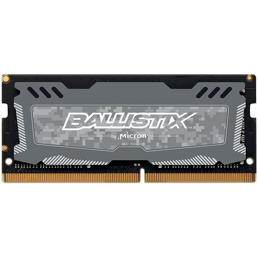 [BLS16G4S26BFSD] Crucial DRAM 16GB DDR4 2666 MT/s (PC4-21300) CL16 DR x8 Unbuffered SODIMM 260pin Ballistix Sport LT DDR4 SODIMM - Grey