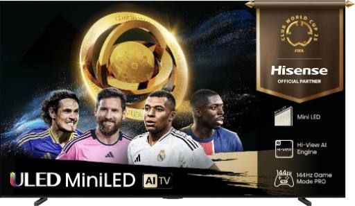 Hisense 85U8Q 85'' 4K Smart QLED MINI LED 144hz TV