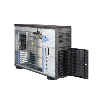 Supermicro SuperServer AS-4023S-TRT - 4U, 8x hot-swap 3.5'' SATA3 drive bays, 2x AMD EPYC, 2x 10GBase-T LAN, 1280W Redundant PS Platinum