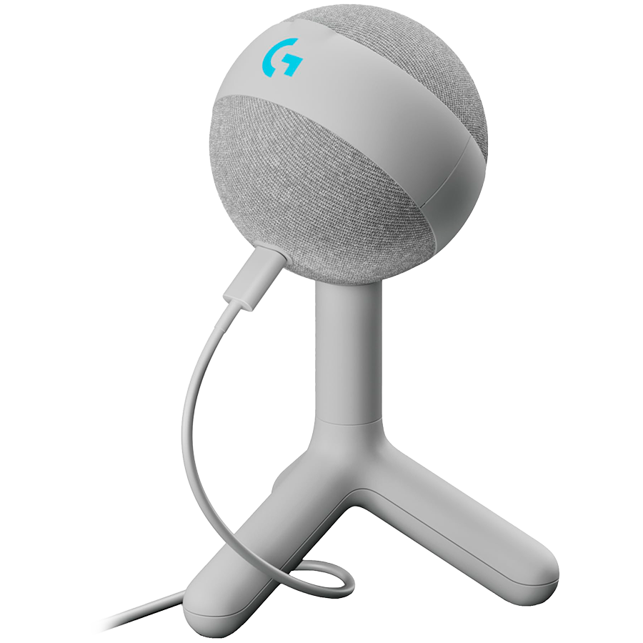 [988-000558] LOGITECH G Yeti Orb RGB Gaming Microphone -  LIGHTSYNC - OFF WHITE - USB