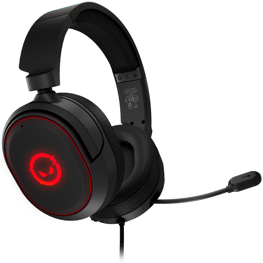 [LRG-GHS460] Lorgar Kaya 460, USB Gaming headset with microphone, CM108B, RGB backlight, Plug&Play, USB-A connection cable 2m, fabric ear