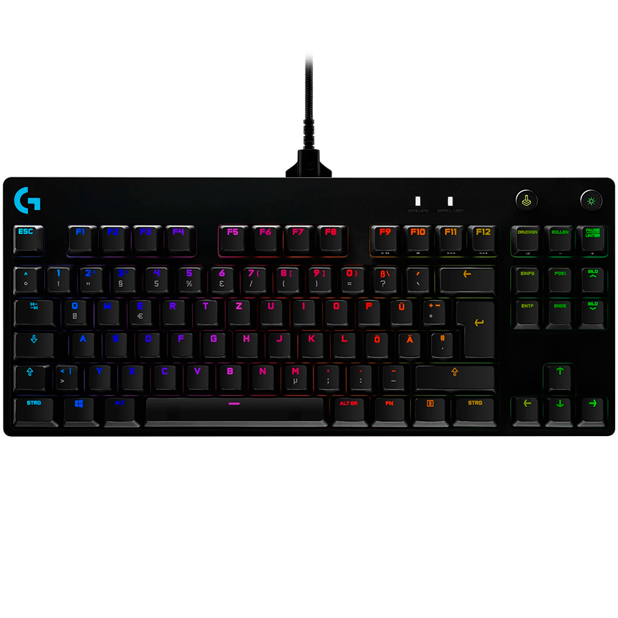 [920-009392] LOGITECH G PRO TKL Corded Mechanical Gaming Keyboard - BLACK - US INT'L - USB - CLICKY
