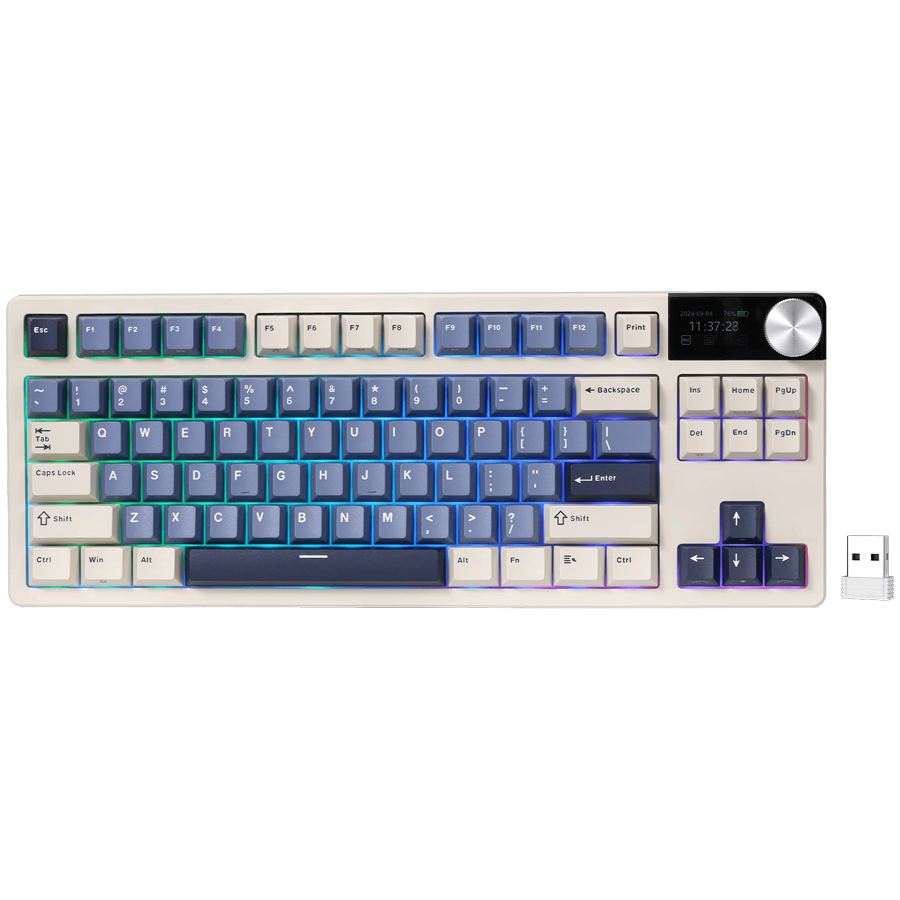 Royal Kludge RK S85 Horizon Blue Gaming Keyboard Cloud Switch
