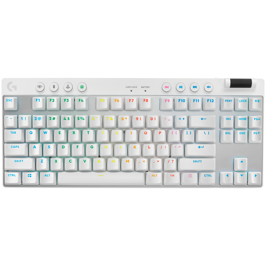 [920-012147] Logitech G Pro X TKL Lightspeed Mechanical Gaming Keyboard Tactile Switch White