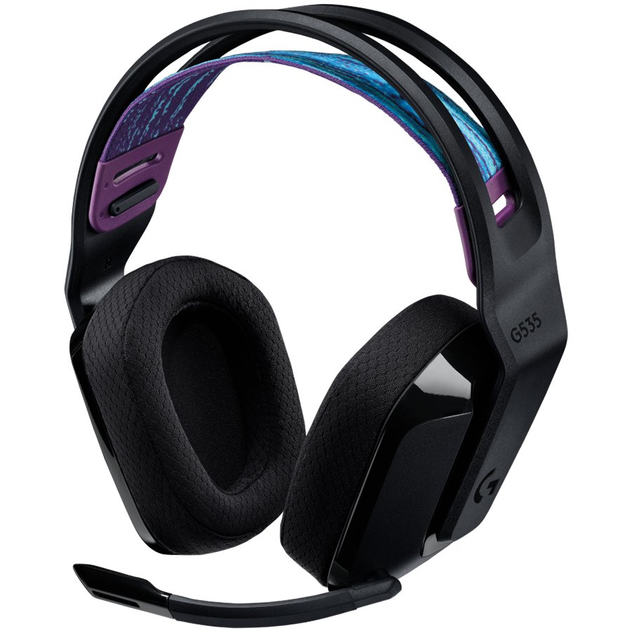[981-000972] Logitech G535 Lightspeed Wireless Gaming Headset - Black