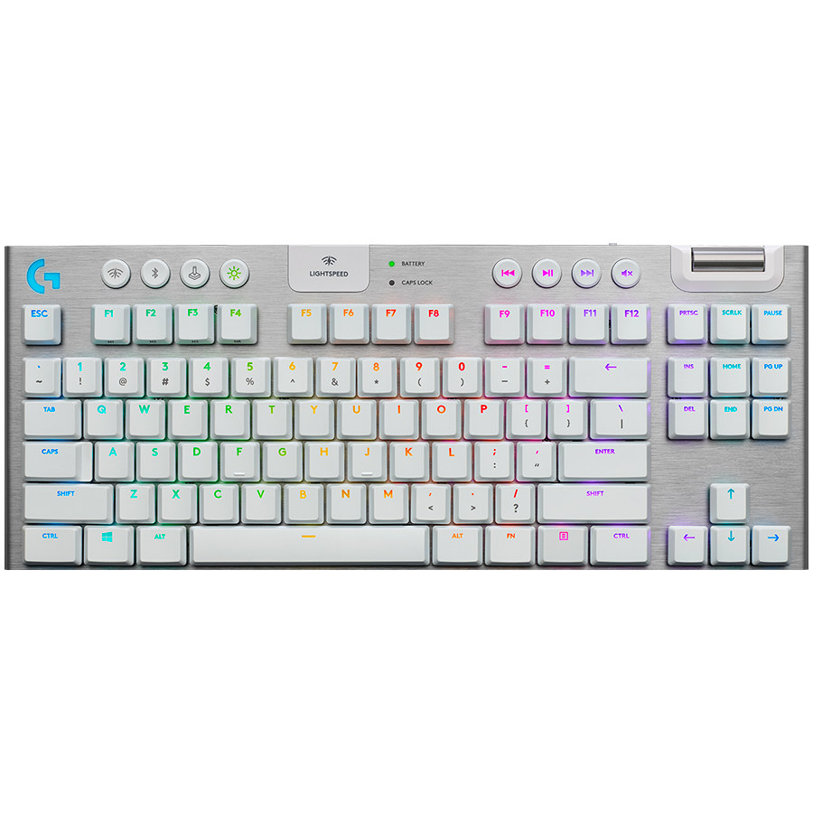 [920-012737] Logitech G915 X Lightspeed TKL Wireless Gaming Keyboard Tactile Switch White